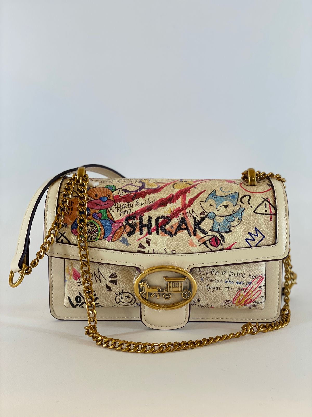 Printed Leather Bag