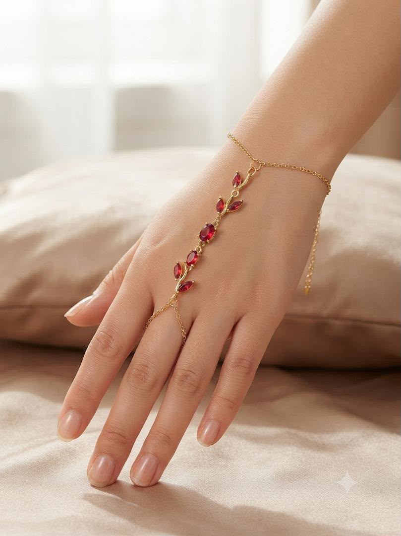 Elegant Gold Hand Chain