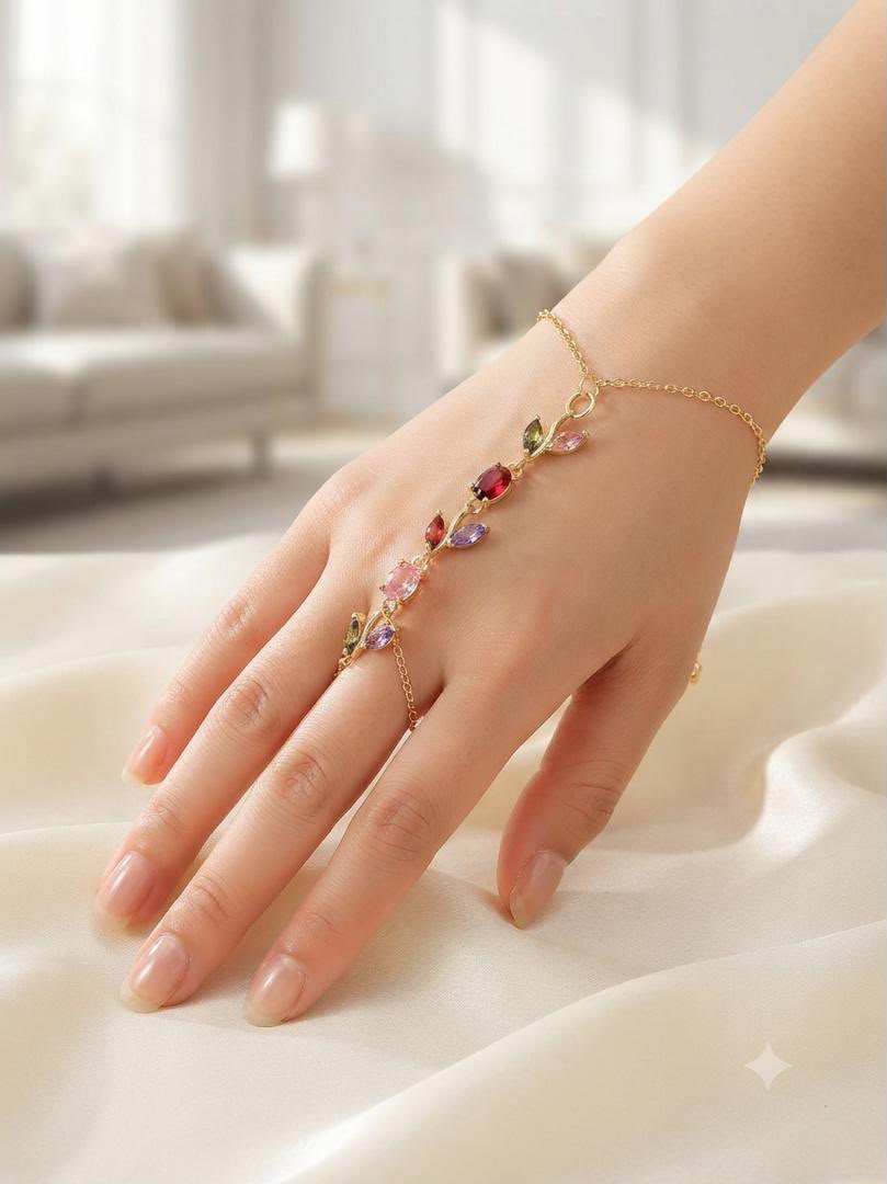 Elegant Gold Hand Chain