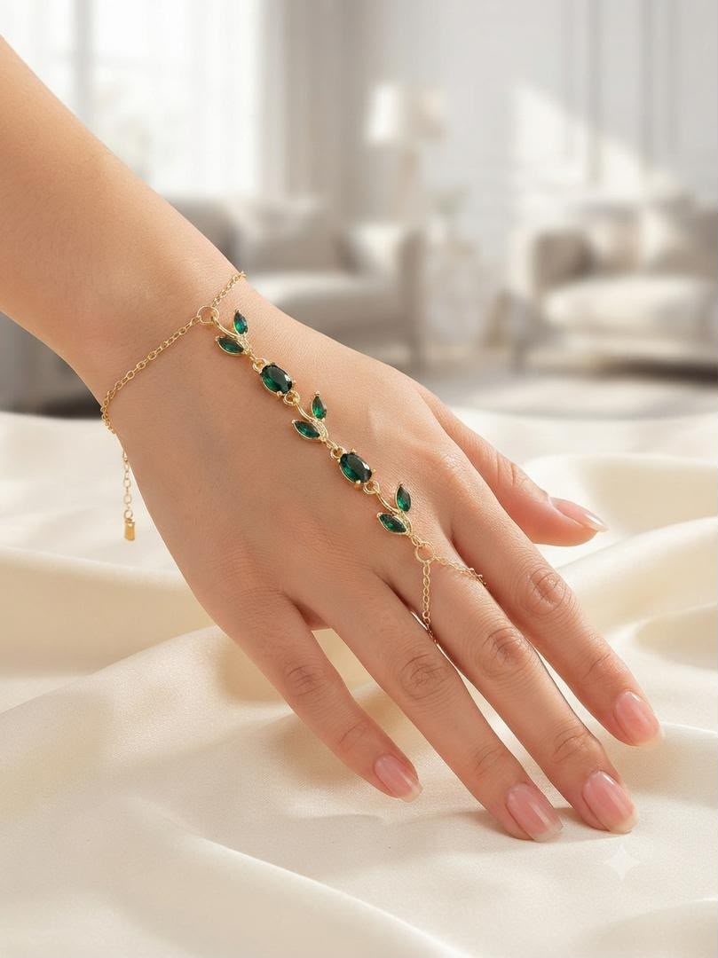 Elegant Gold Hand Chain