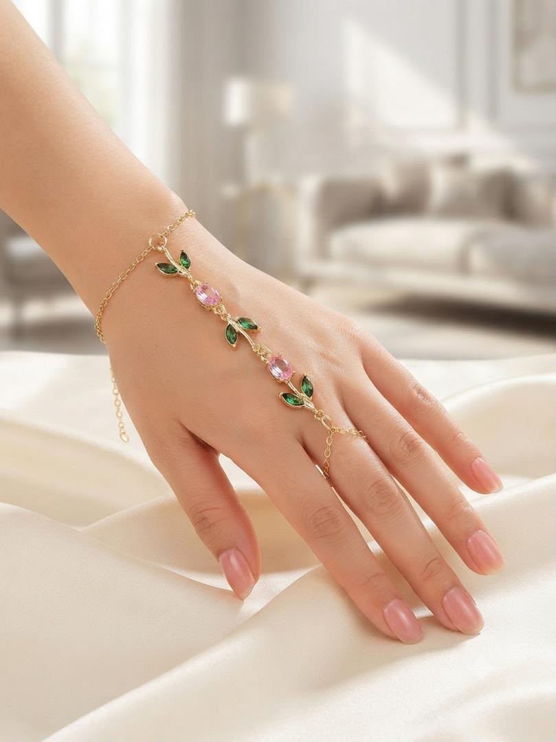 Elegant Gold Hand Chain