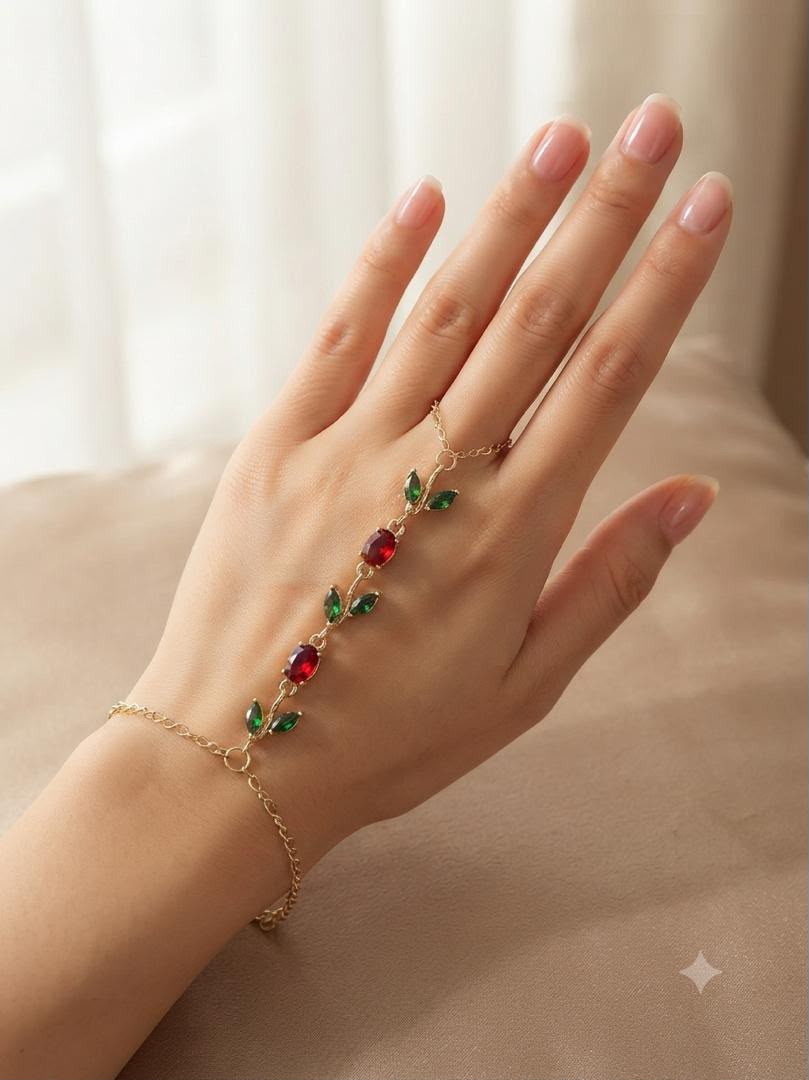 Elegant Gold Hand Chain